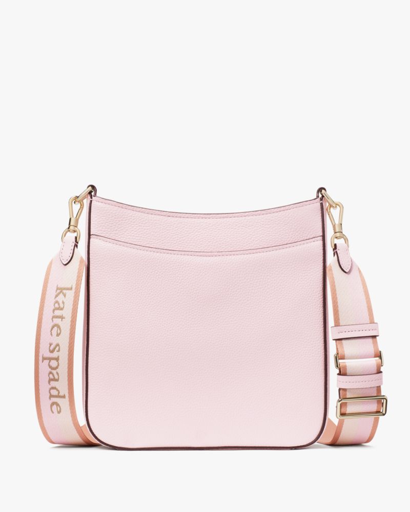 Hudson Pebbled Leather Large Messenger Crossbody | Kate