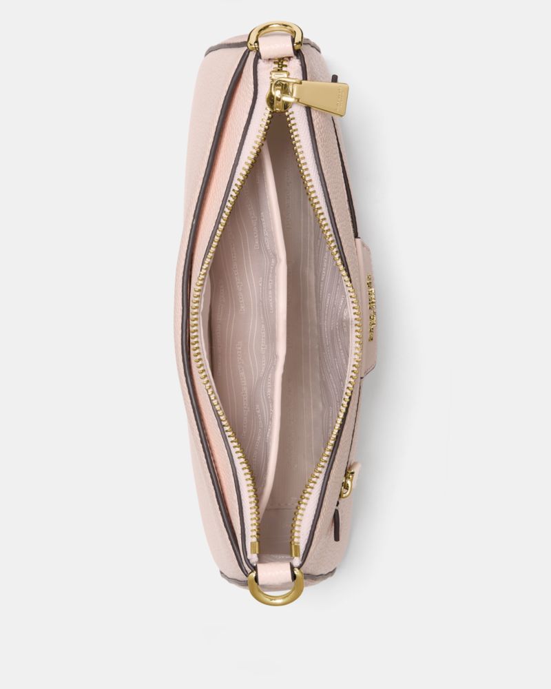 Kate Spade,Hudson Convertible Crossbody Bag,Leather,Shoulder Bag,Metal,Logo,Shoulder Guard,Gold Plated,Casual,Pink