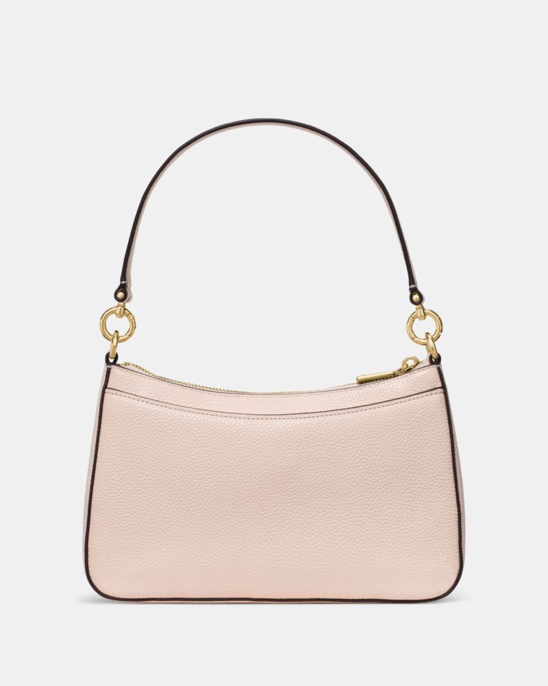 Kate Spade,Hudson Convertible Crossbody Bag,Leather,Shoulder Bag,Metal,Logo,Shoulder Guard,Gold Plated,Casual,Pink