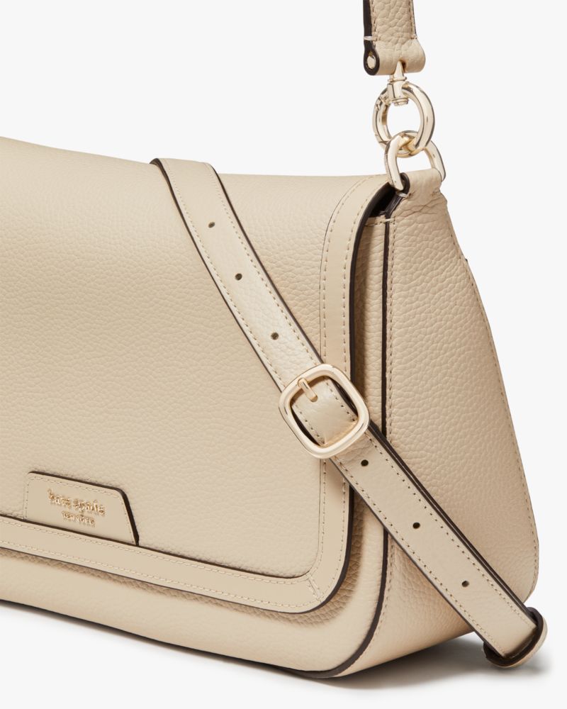 Kate Spade,Hudson Convertible Flap Shoulder Bag,Beige