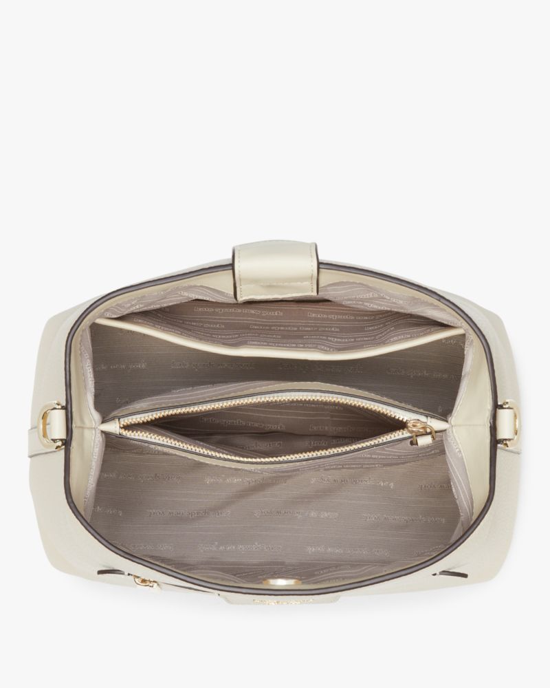 Kate Spade,Hudson Pebbled Leather Shoulder Bag,Beige