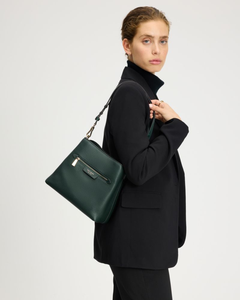 Kate Spade,Hudson Pebbled Leather Shoulder Bag,