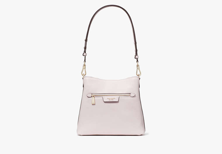 Kate Spade,Hudson Pebbled Leather Shoulder Bag,Shimmer Pink