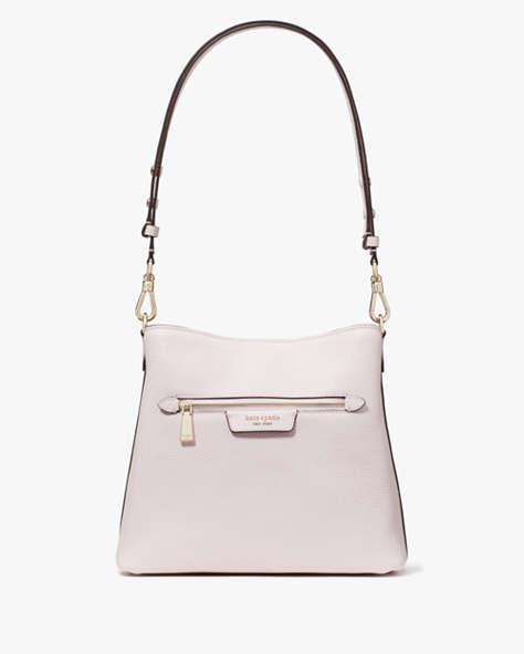 Kate Spade,Hudson Pebbled Leather Shoulder Bag,Shimmer Pink