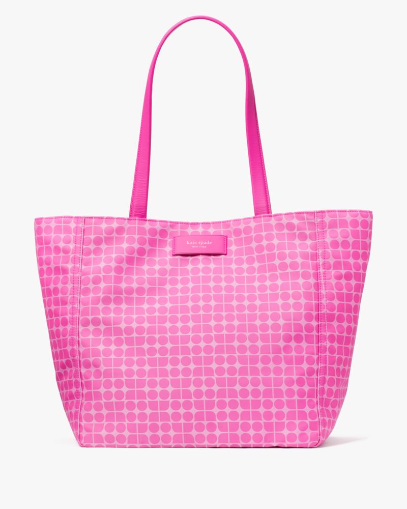 Kate Spade,Noel Jacquard Large Tote,Vivid Snapdragon Multi