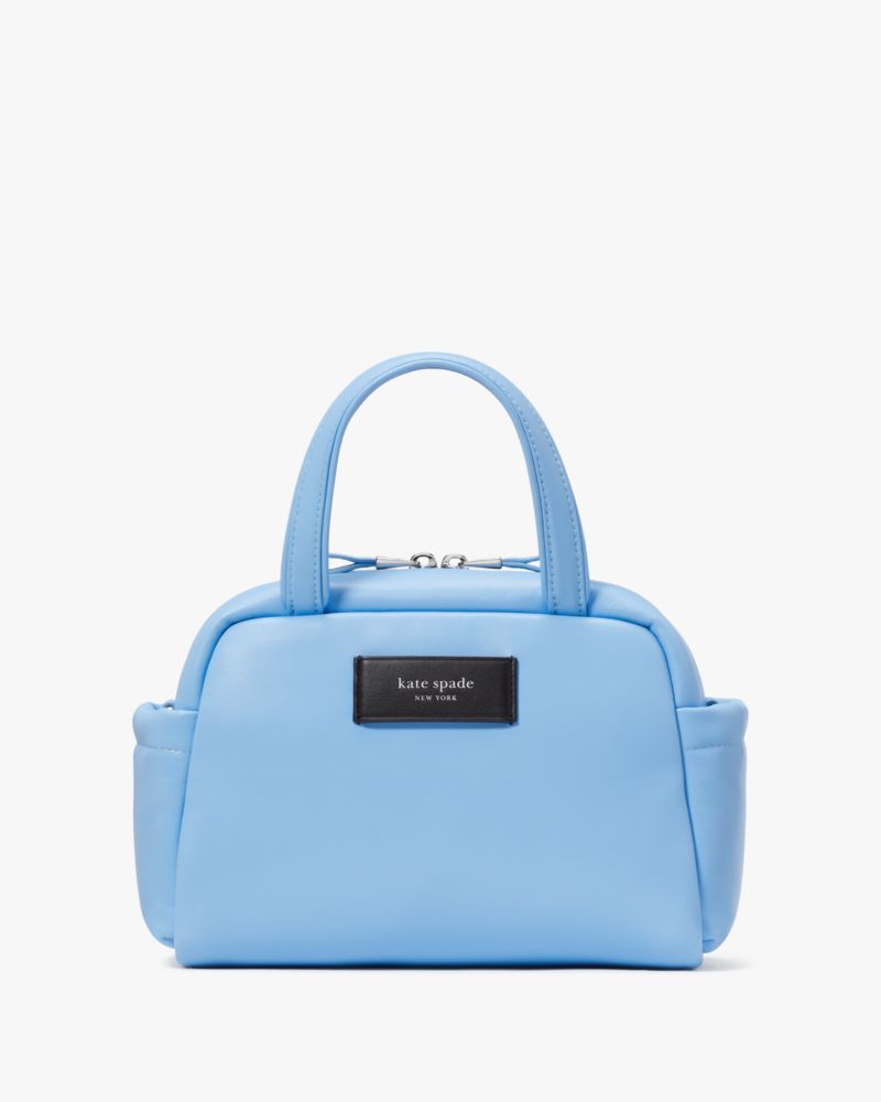 Kate Spade,Puffed Satchel,Astral Blue