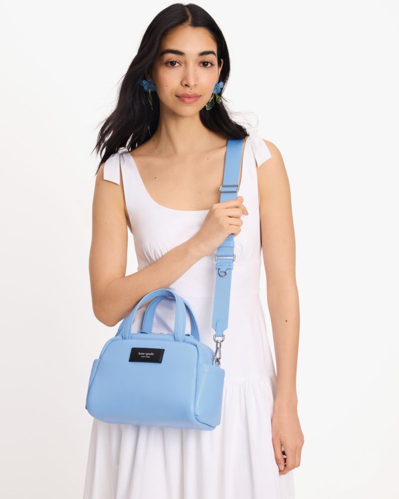 Kate Spade,Puffed Satchel,Astral Blue