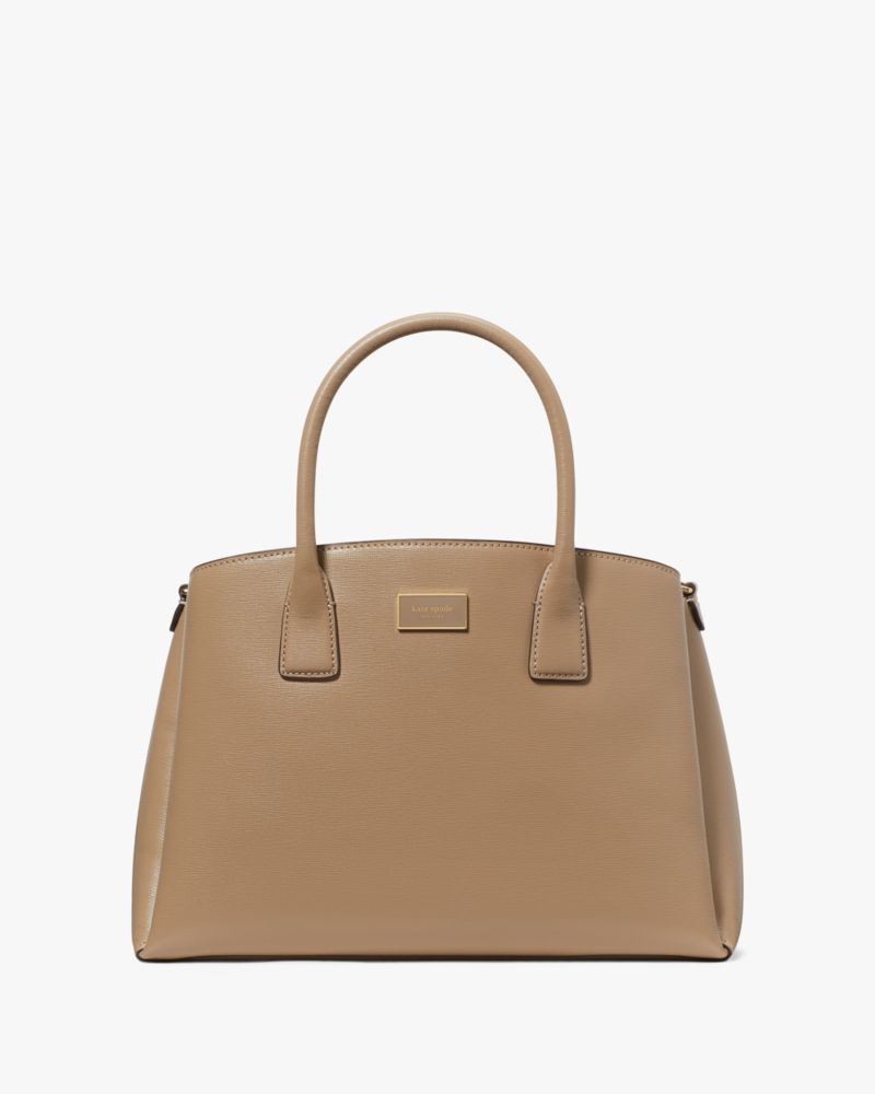 Beige satchel purse best sale