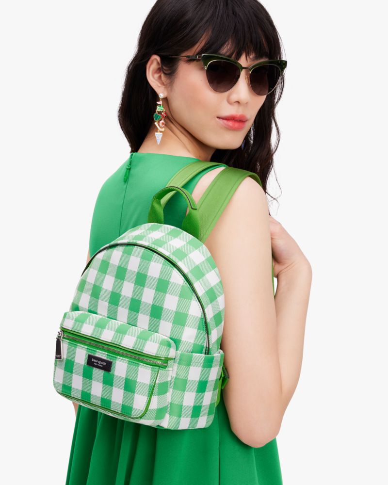 The Original Bag Icon Gingham Rucksack aus Stoff, bedruckt, klein, , Product