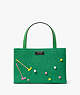 Kate Spade,Sam Icon Astroturf Fabric Small Tote,Candy Grass Multi