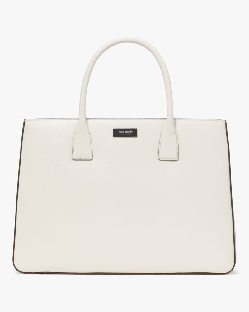 Kate Spade,Sam Icon Large Tote,Parchment