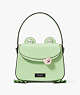 Kate Spade,Lily Patent Leather 3D Frog Hobo Bag,Serene Green