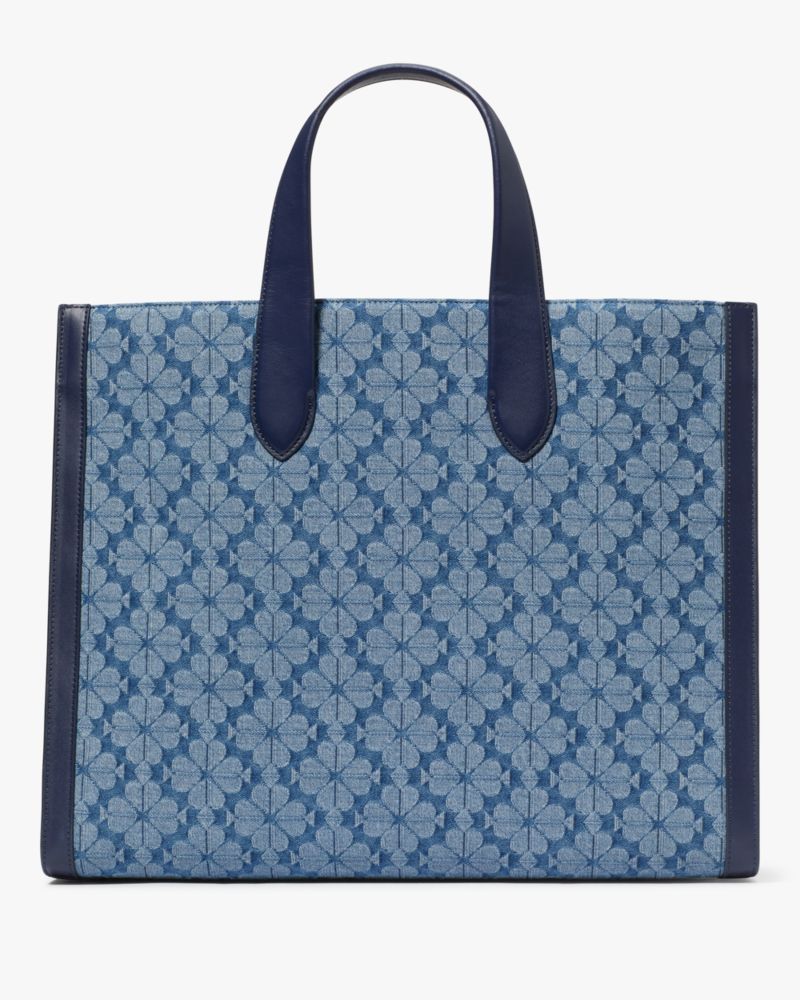 Spade Flower Jacquard Denim Manhattan Large Tote Kate Spade New York