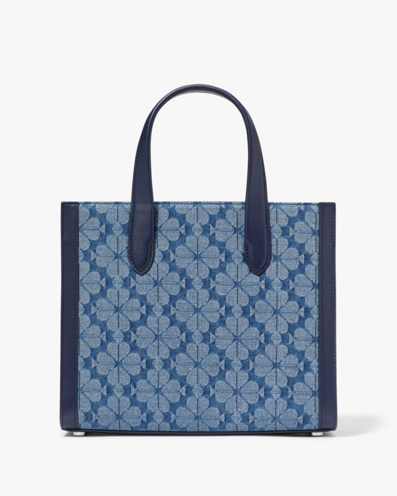 Spade Flower Jacquard Denim Manhattan Small Tote Kate Spade BE