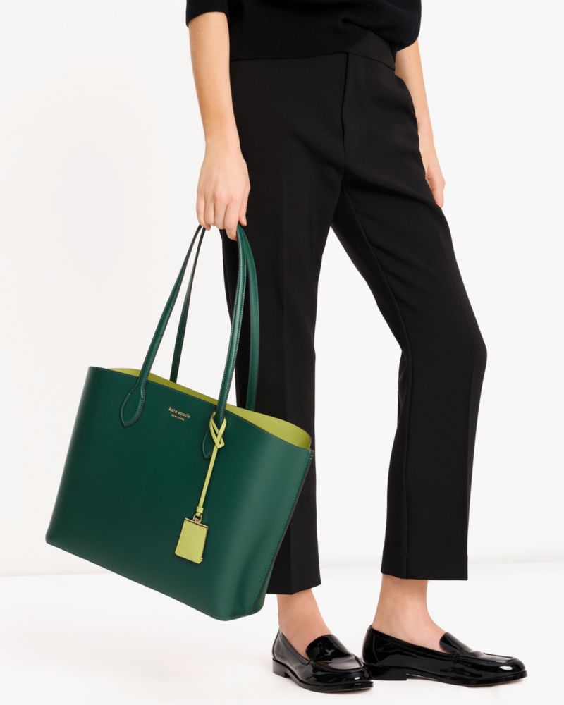 Kate Spade,Suite Large Work Tote,Emerald
