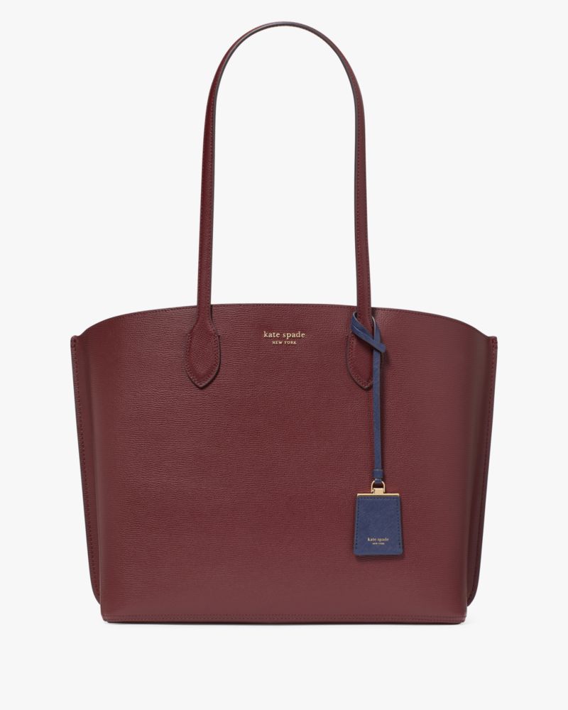 Kate Spade,Suite Large Work Tote,Maroon