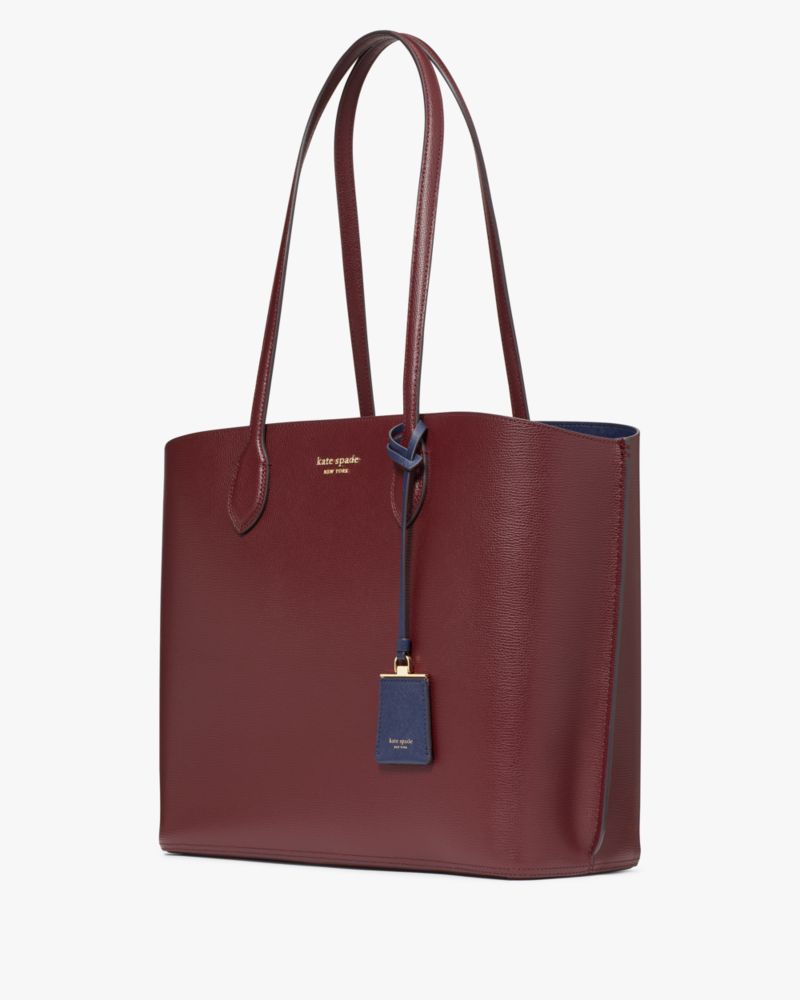 Kate Spade,Suite Large Work Tote,Maroon