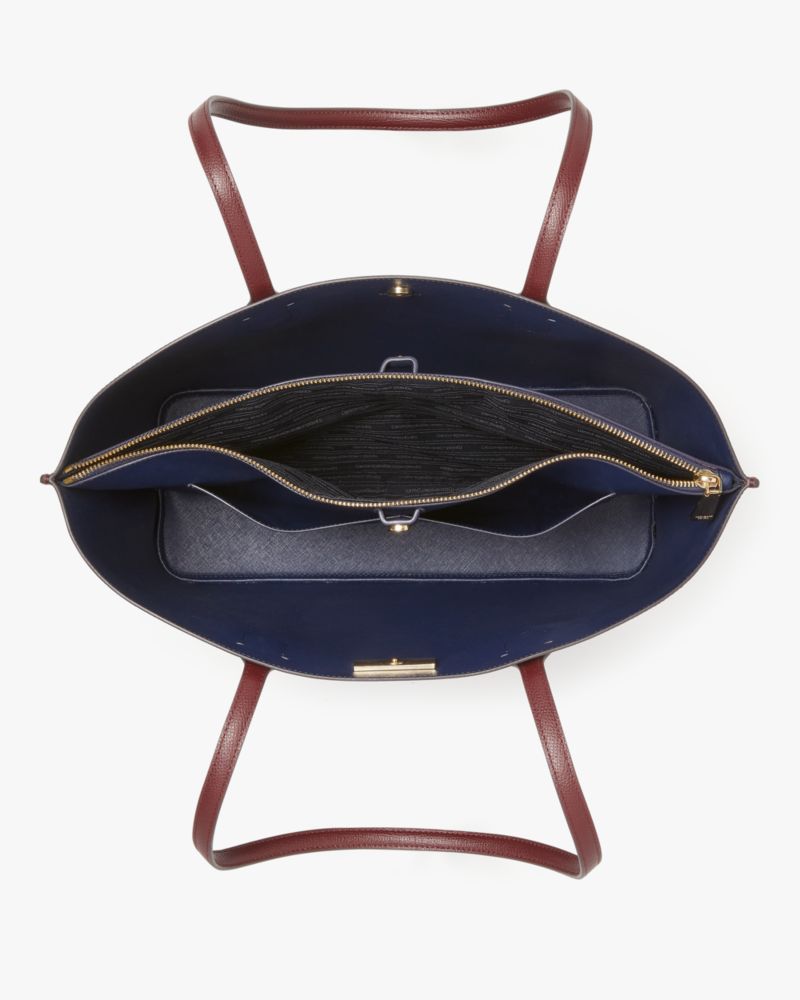 Kate Spade,Suite Large Work Tote,Maroon