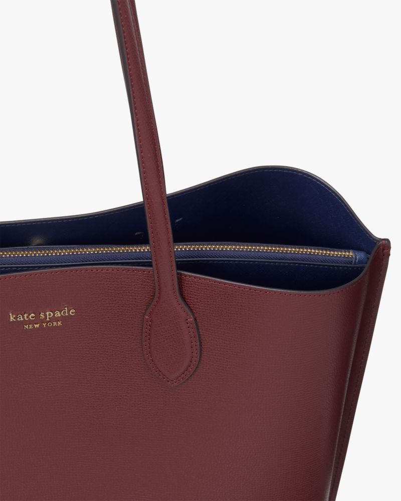 Kate Spade,Suite Large Work Tote,Maroon