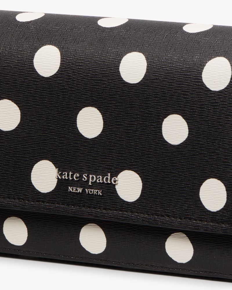 Kate Spade Morgan Sunshine Dot Faux Leather Flap Chain Wallet. 6