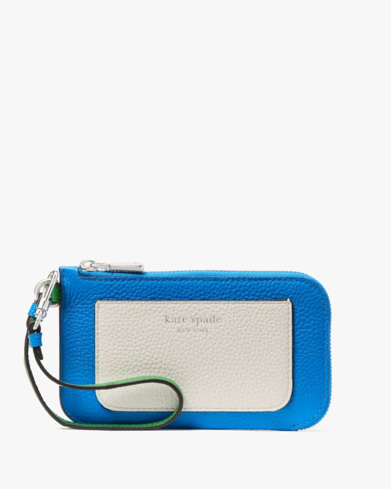 Kate Spade,Ava Colorblocked Coin Card Case Wristlet,Summer Night Multi