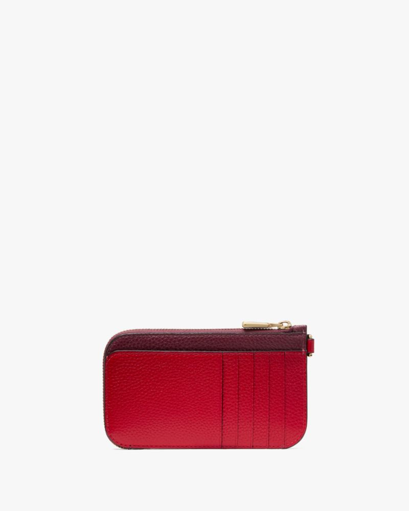 Kate Spade,アヴァ カラーブロックド コイン カード ケース リスレット,カードケース & キーケース,チェリージュースマルチ