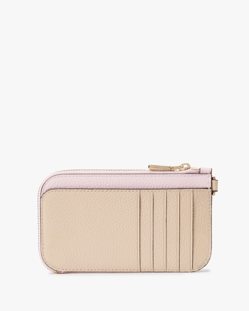 Kate Spade,Ava Colorblocked Coin Card Case Wristlet,Shimmer Pink Multi