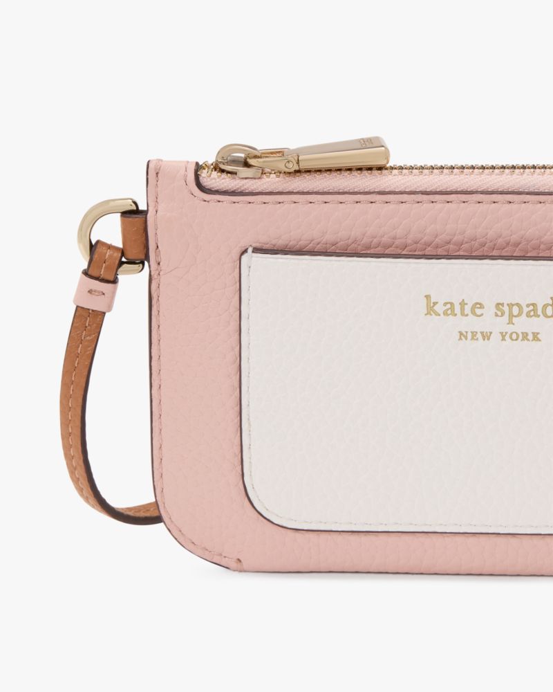Kate Spade,アヴァ カラーブロックド コイン カード ケース リスレット,カードケース & キーケース,ローズスモークマルチ