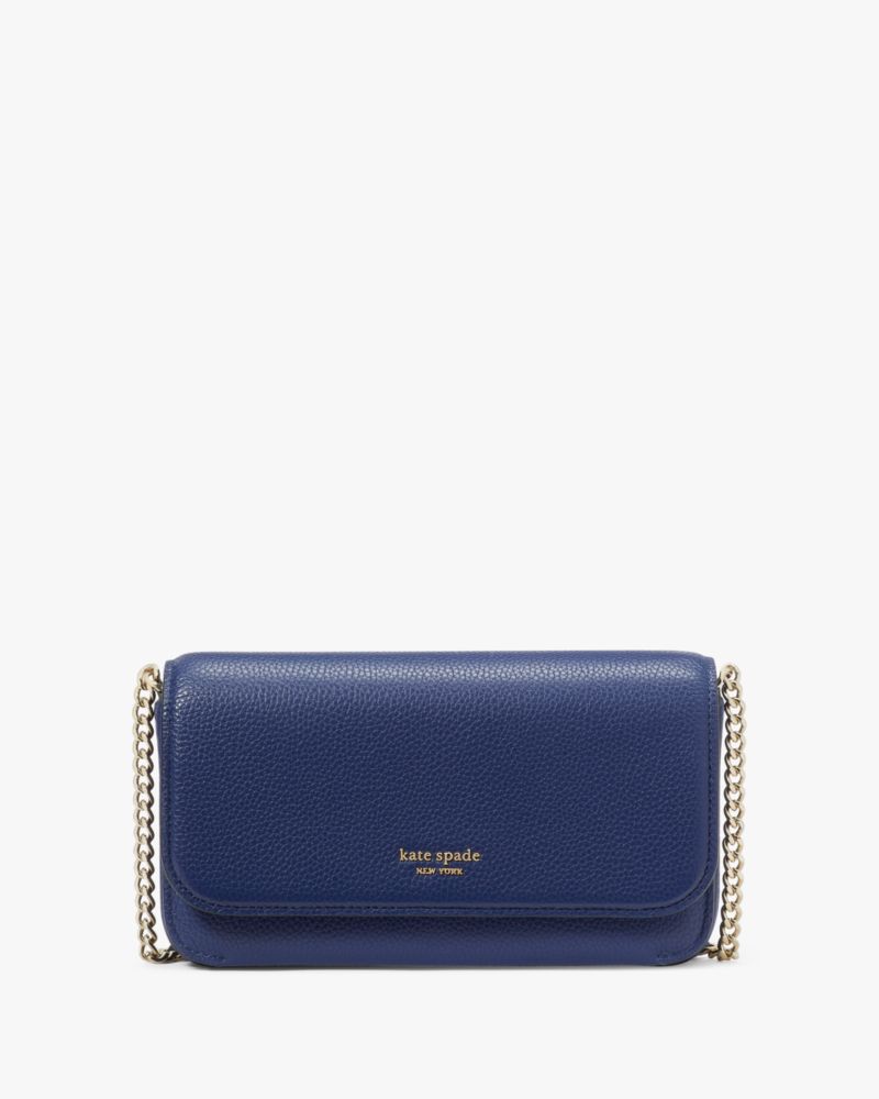 Kate Spade,Ava Flap Chain Wallet,Outerspace