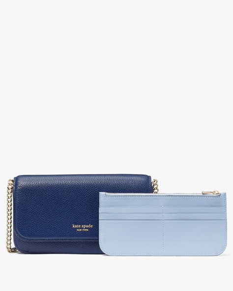 Kate Spade,Ava Flap Chain Wallet,Outerspace