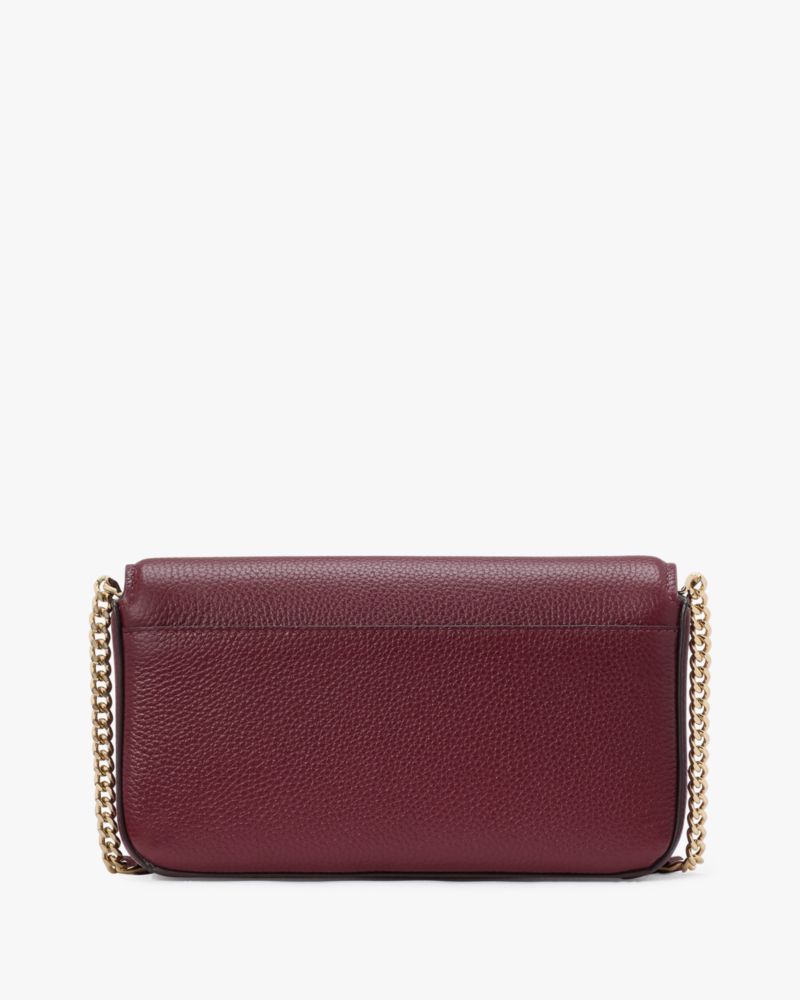 Kate Spade,Ava Flap Chain Wallet,Maroon
