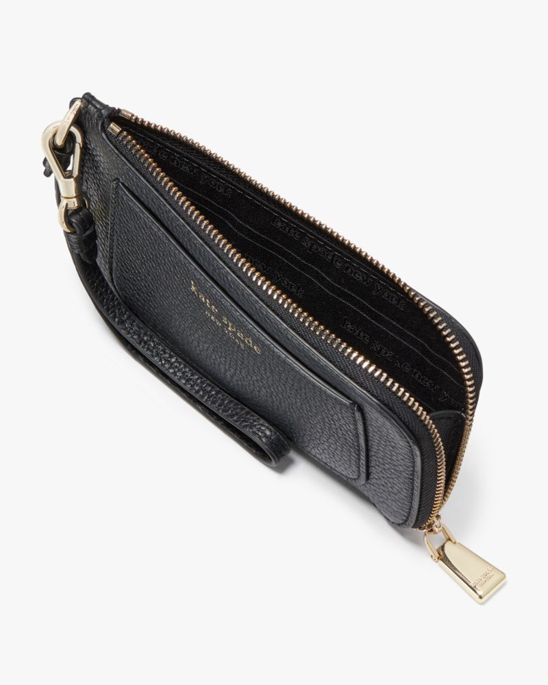 Kate Spade,Ava Coin Card Case Wristlet,Black