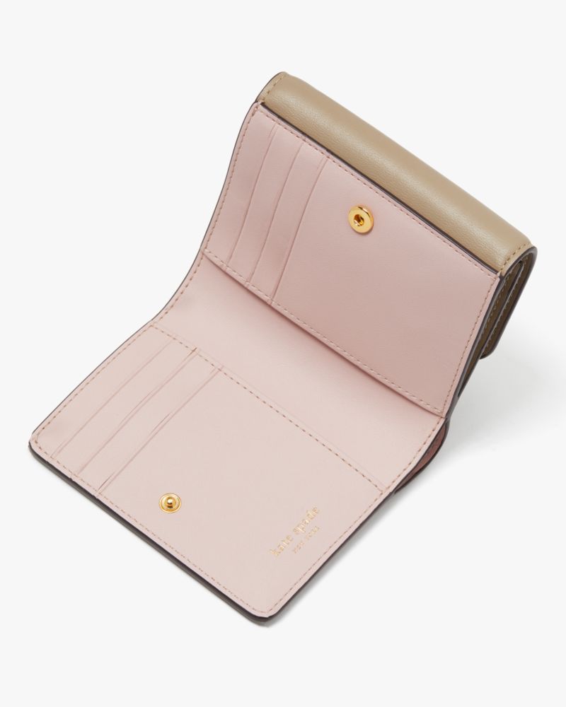 Kate Spade,Dakota Bifold Flap Wallet,Timeless Taupe