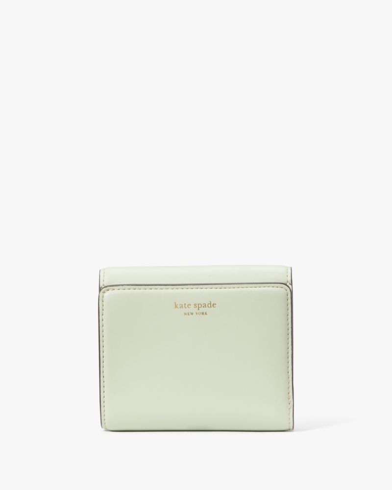 Kate Spade,ケイト・スペード ダコタ バイフォールド フラップ ウォレット,ミニ財布,オークモス