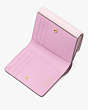 Kate Spade,Dakota Bifold Flap Wallet,Shimmer Pink