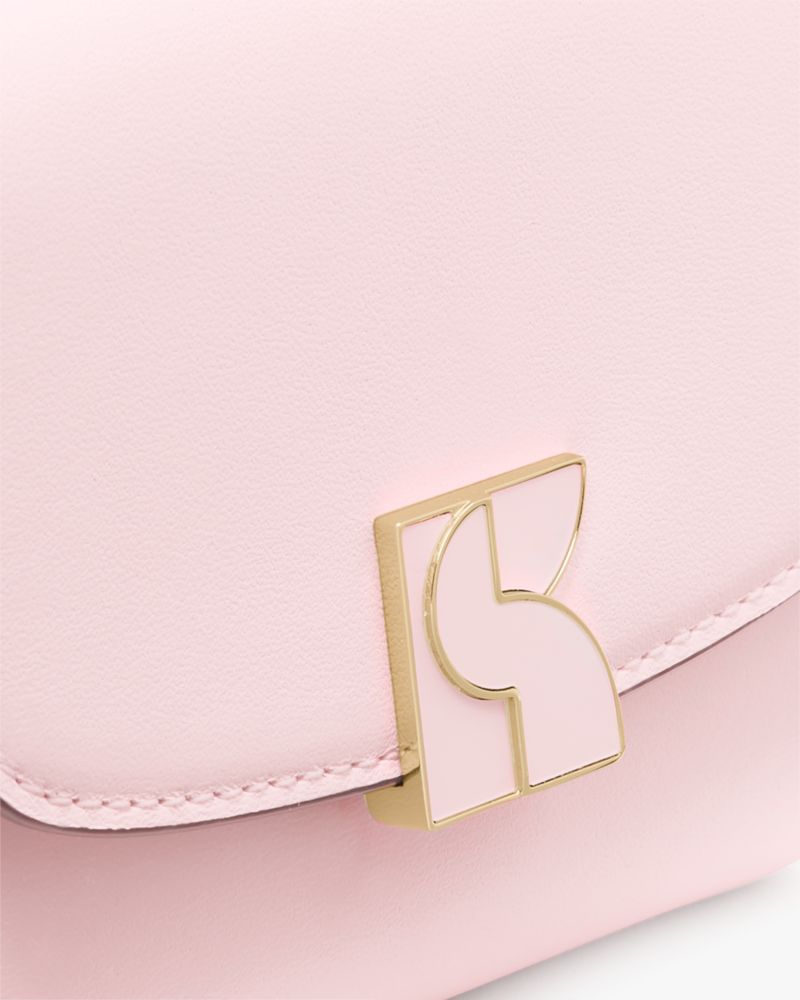 Kate Spade,ケイト・スペード ダコタ バイフォールド フラップ ウォレット,ミニ財布,シマーピンク