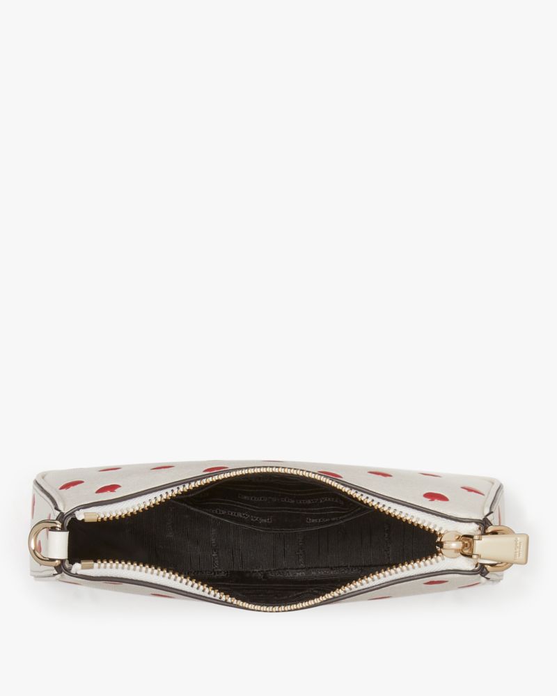 Kate Spade,Disney X Kate Spade New York Snow White Double Up Crossbody,Leather,Clutch,Crossbody,Metal,Logo,Casual,Cream