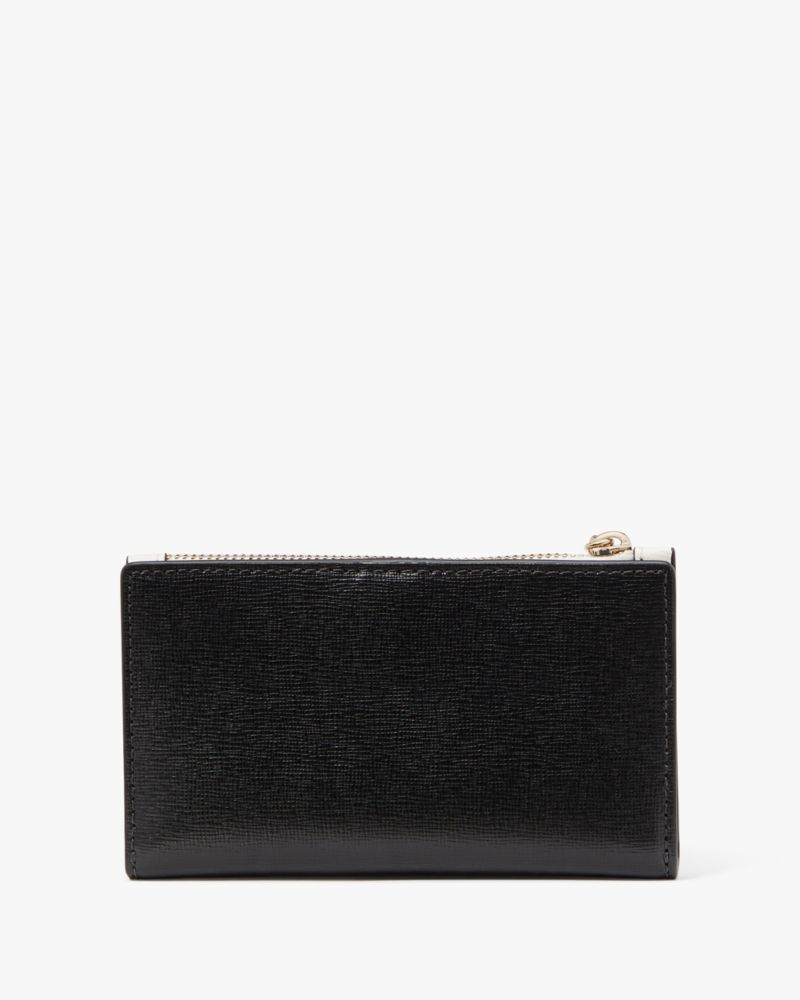 Kate Spade,Disney X Kate Spade New York Snow White Small Slim Bifold Wallet,Leather,Bi Fold,3D Embellishment,Logo,Word Emb...,