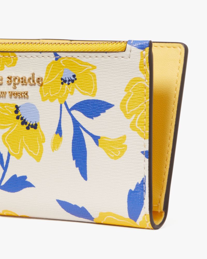 Morgan Sunshine Floral Small Slim Bifold Wallet | Kate Spade UK