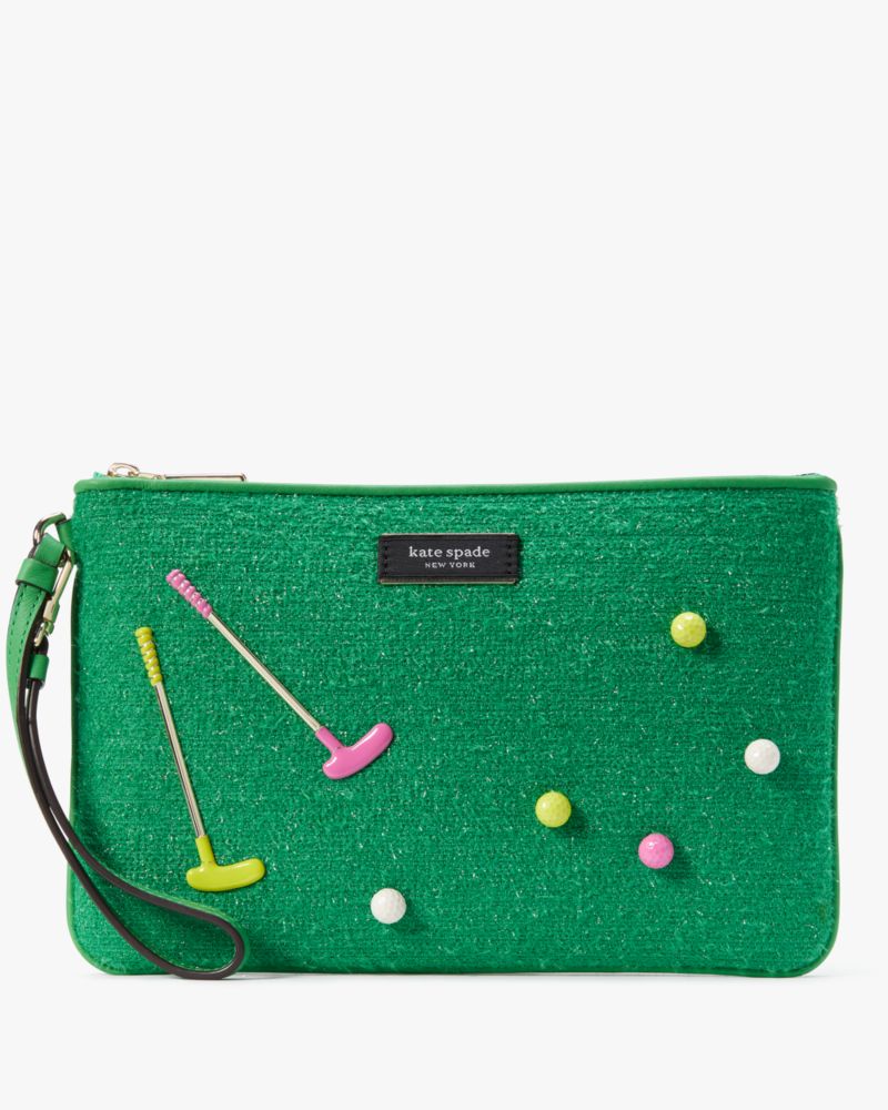 Kate Spade,ティー タイム エンベリッシュド アストロターフ リスレット,ポーチ,