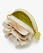 Kate Spade,Flora Patent Leather 3D Wristlet,Cream