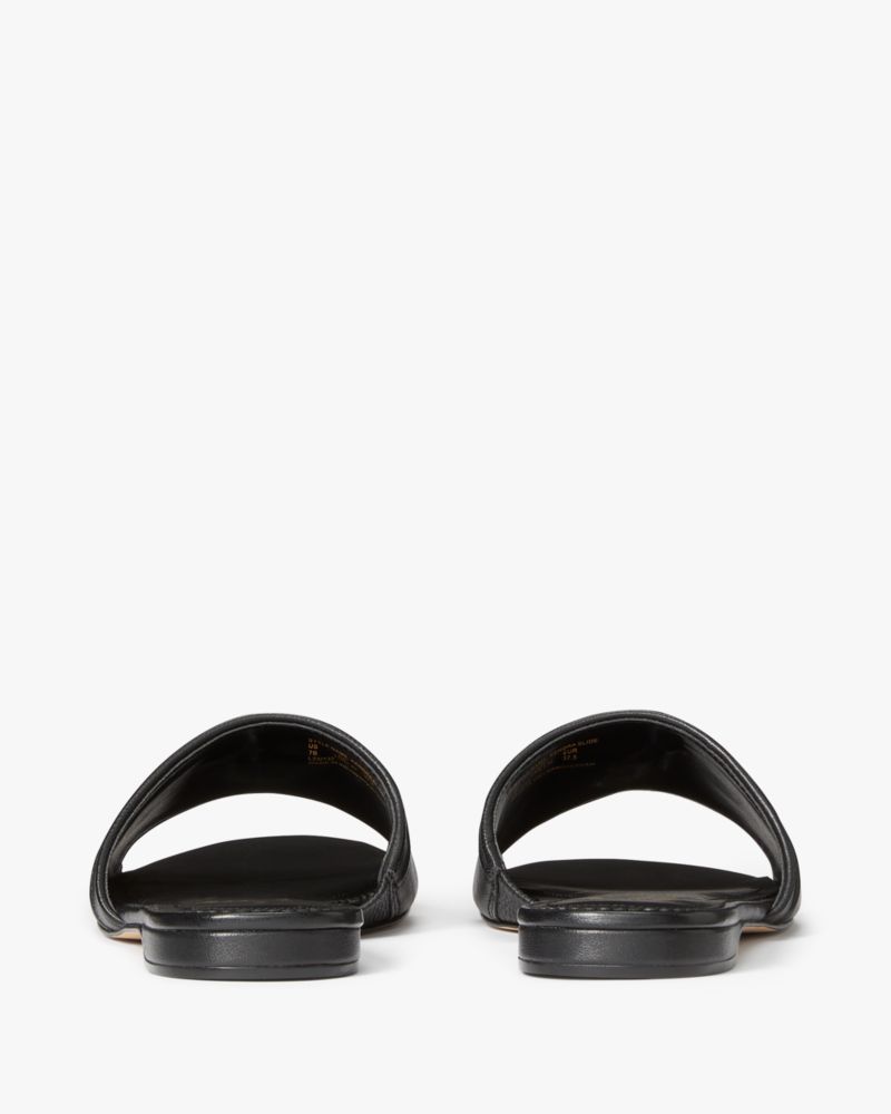 Kate Spade,Kendra Slide,Rubber,Slides,Metal,Logo,Casual,