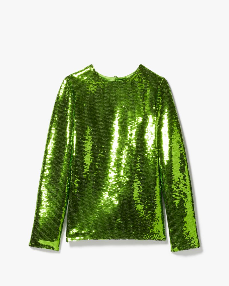 Sequin Crewneck Top | Kate Spade New York