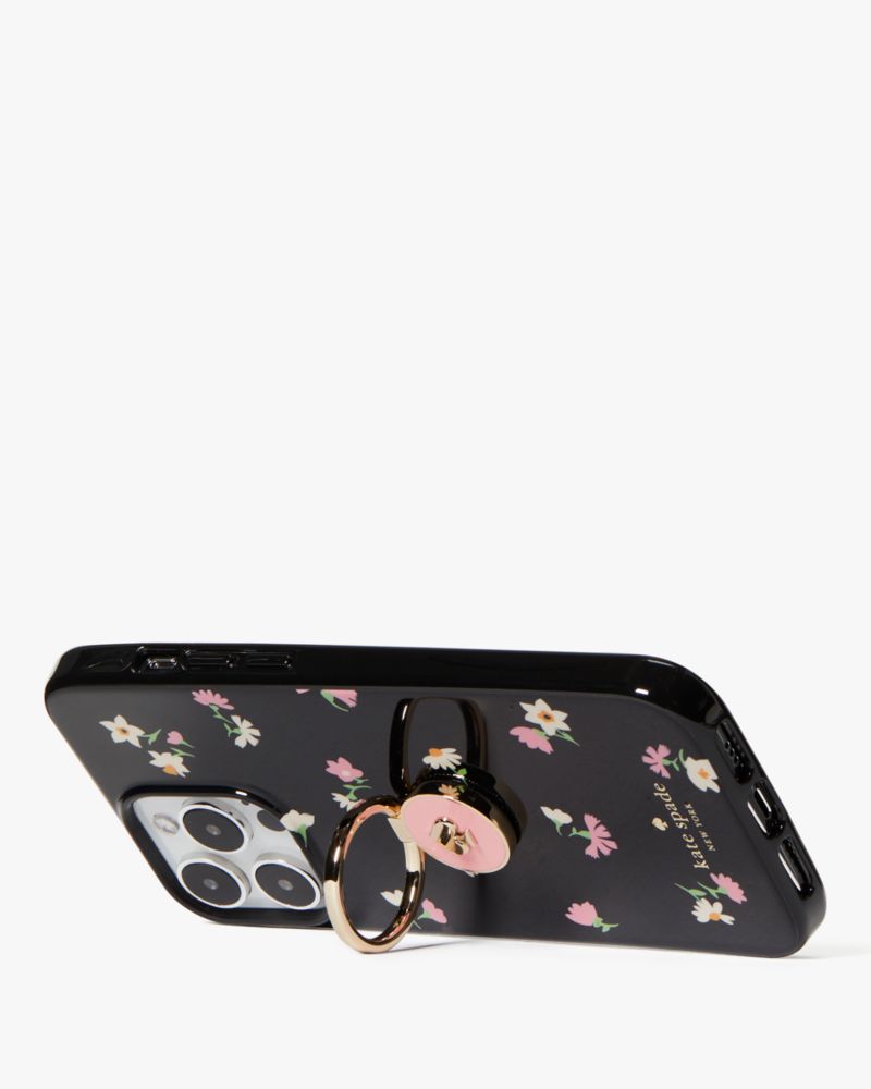 Kate Spade,Floral Waltz Stability Ring and Case iPhone 15 Pro,