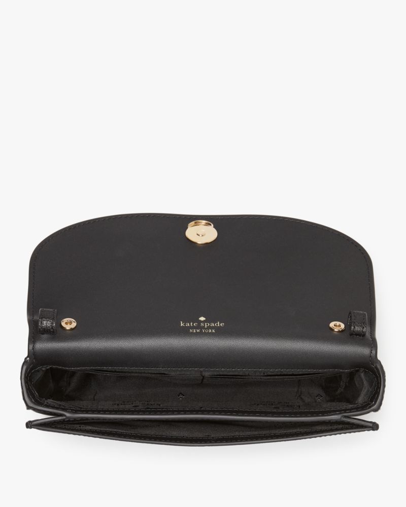 Kate Spade,Kristi Crossbody,Crossbody,Chain Detail,Logo,Metal,Day Party,Black