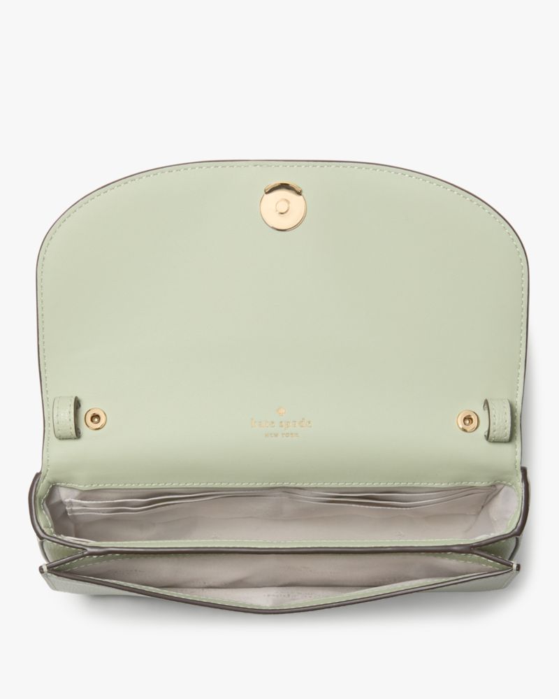 Kate Spade,Kristi Crossbody,Crossbody,Chain Detail,Logo,Metal,Day Party,Green