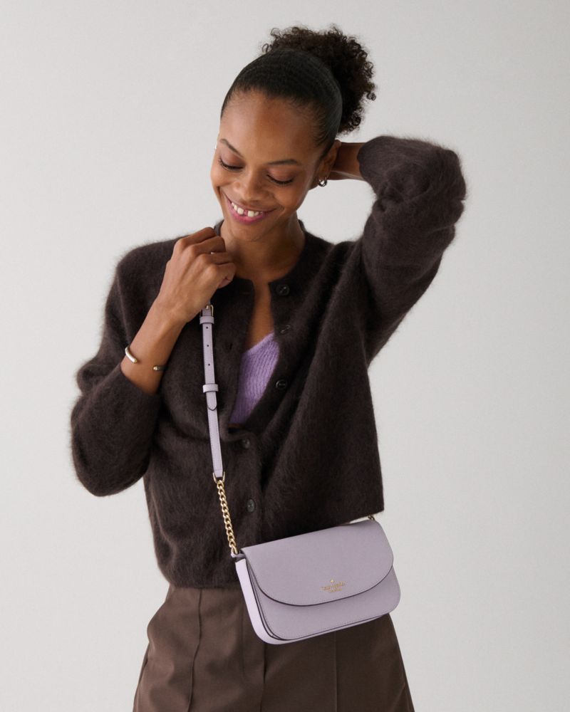 Kate Spade,Kristi Crossbody,Crossbody,Logo,Metal,Chain Detail,Day Party,Lavender