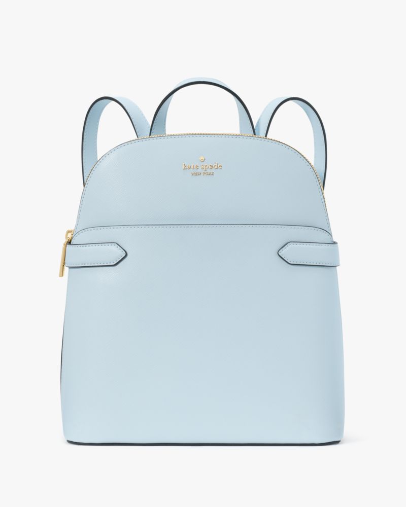 Kate Spade,Staci Medium Dome Backpack,Lining Leather,Backpack,Metal,Logo,Lined,Casual,