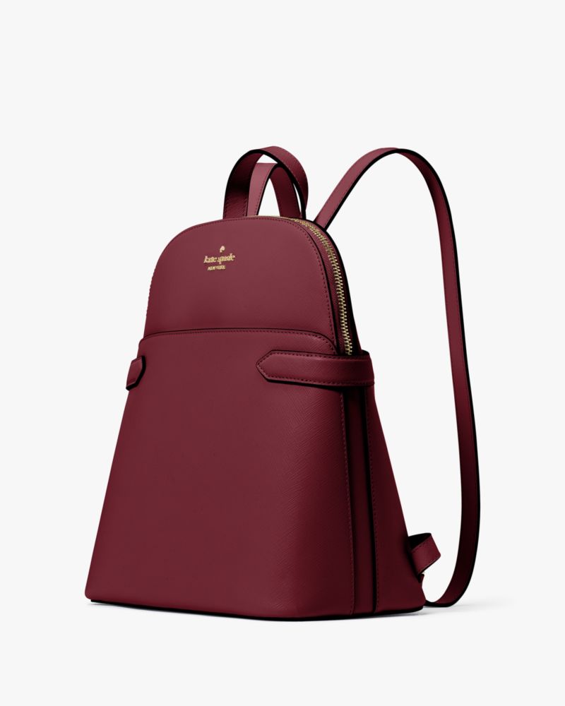 Kate Spade,Staci Medium Dome Backpack,Lining Leather,Backpack,Metal,Logo,Lined,Casual,