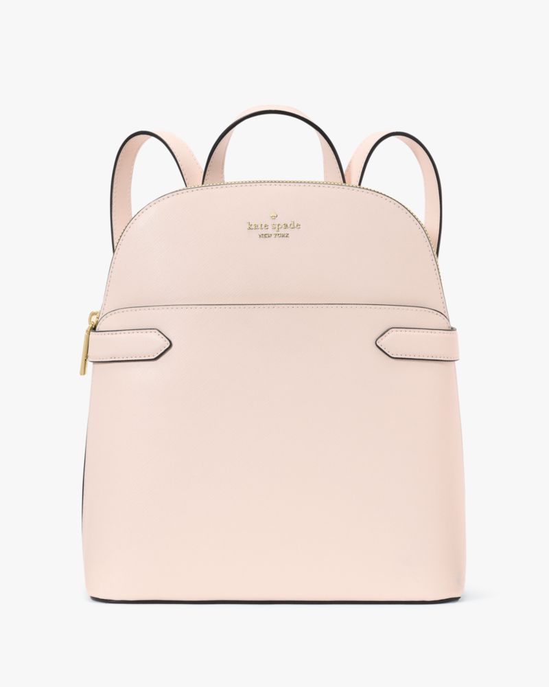 Kate Spade,Staci Medium Dome Backpack,Lining Leather,Backpack,Metal,Logo,Lined,Casual,